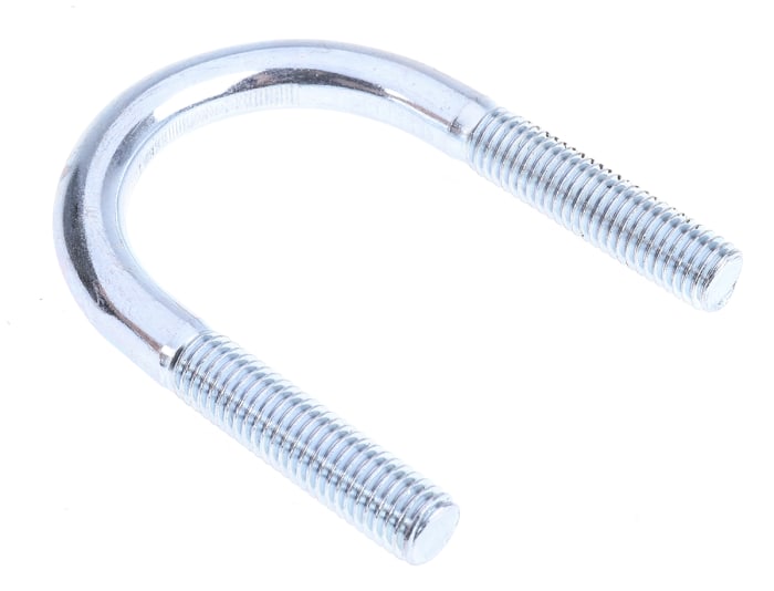 M10 45mm Bright Zinc Plated Steel Round U-Bolt