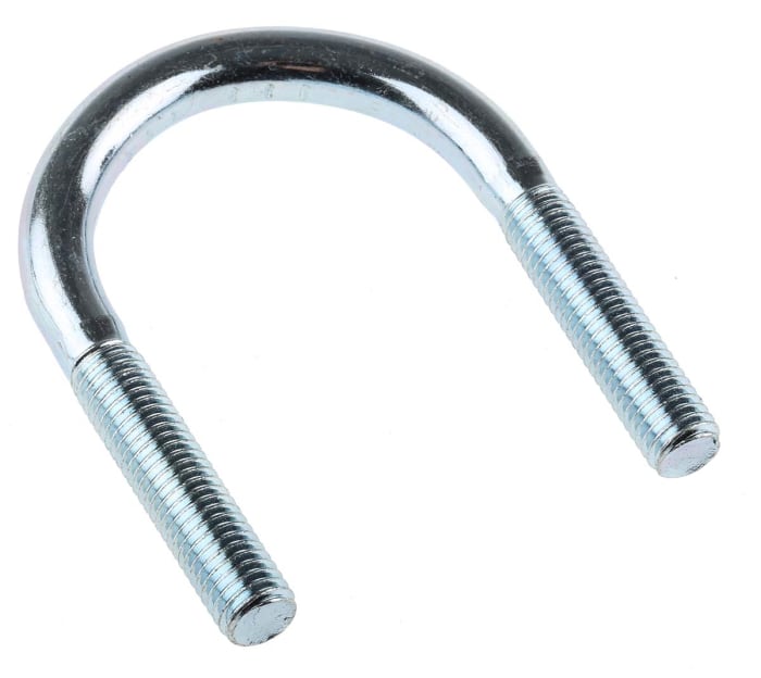 Fixation en U RS PRO, Diam. 10mm x l. 51mm, filetage M10, en Acier