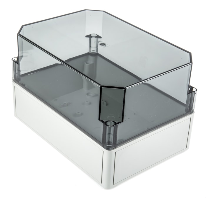 Spelsberg TK PS Series Grey Polystyrene Enclosure, IP66, Transparent Lid, 254 x 180 x 165mm