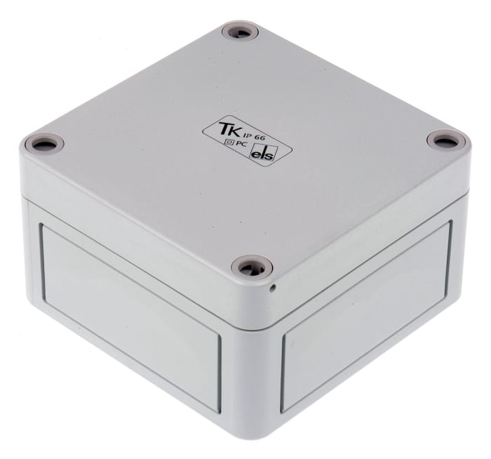 Spelsberg TK PC Series Grey Polycarbonate Enclosure, IP66, Grey Lid, 94 x 94 x 57mm