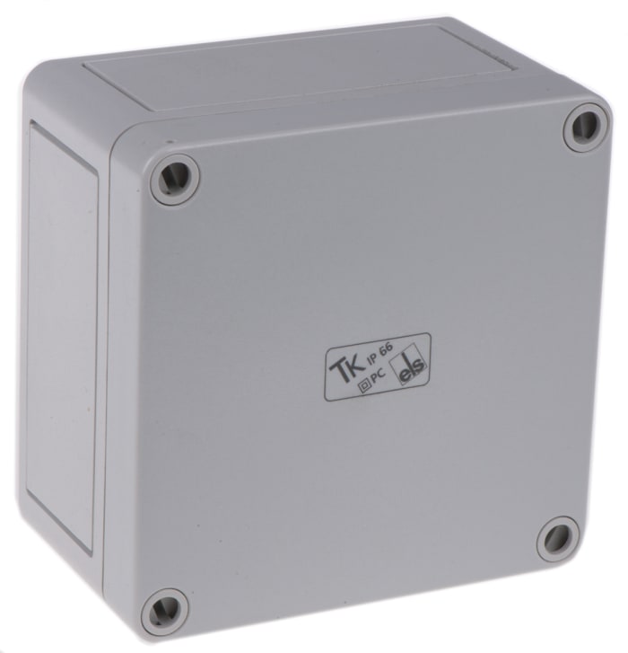 Spelsberg TK PC Series Grey Polycarbonate Enclosure, IP66, Grey Lid, 110 x 110 x 66mm