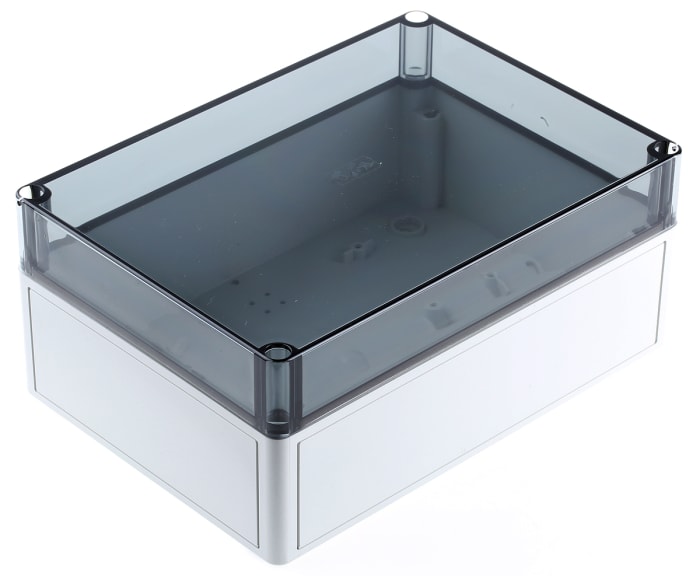 Spelsberg TK PC Series Grey Polycarbonate Enclosure, IP66, Transparent Lid, 254 x 180 x 111mm