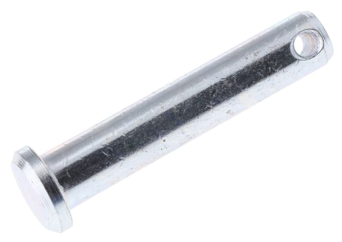 Axe en acier, dia. 6.35mm, L. 31.75mm