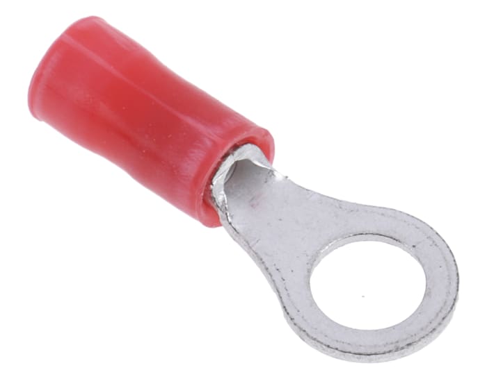 Krimpovací kroužková svorka, řada: PLASTI-GRIP, pokovení: Cín, M5, Červená, max. AWG: 16AWG, izolovaná, min. AWG:
