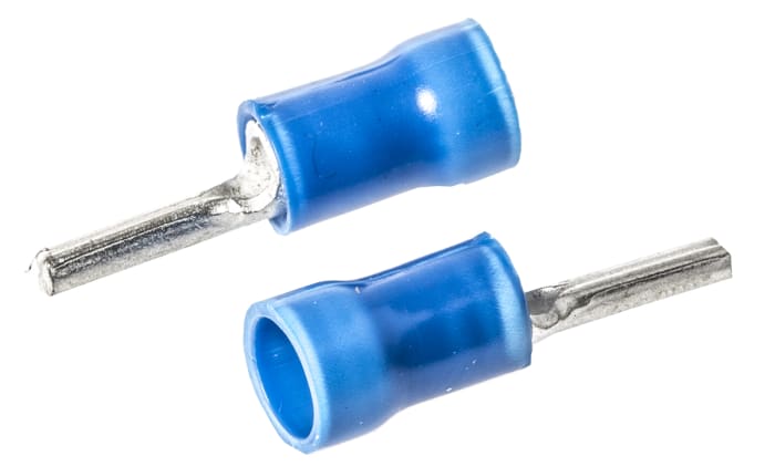 TE Connectivity, PLASTI-GRIP Insulated, Tin Crimp Pin Connector, 1mm² to 2.5mm², 16AWG to 14AWG, 1.8mm Pin Diameter,