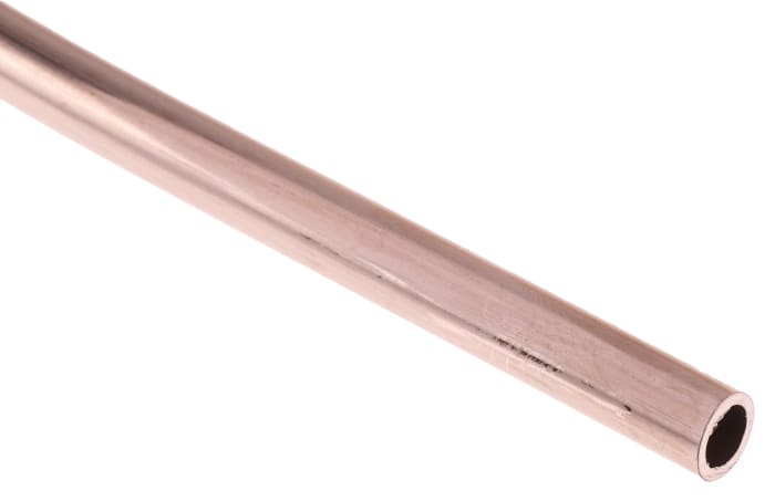 RS PRO 112 bar 10m Long Copper Pipe, 6mm Outer Diam. Copper