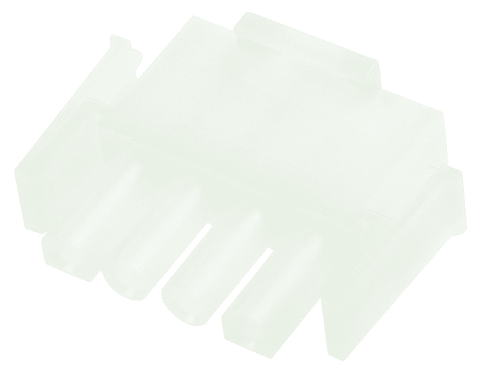 TE Connectivity, Universal MATE-N-LOK Male Connector Housing, 6.35mm Pitch, 4 Way, 1 Row