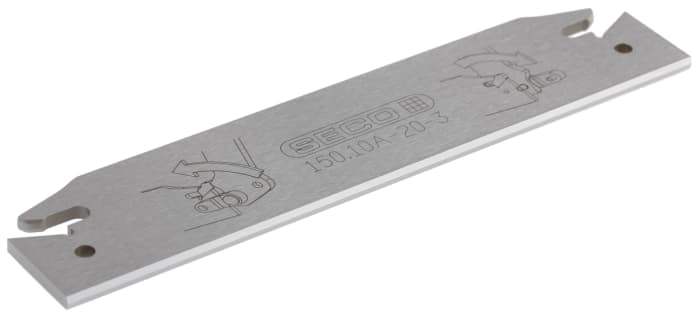 Lathe Parting Off Blade, Seco, L 120mm W 26mm 2.4mm Thickness