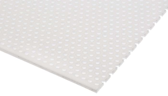 RS PRO White Plastic Sheet, 500mm x 500mm x 2mm