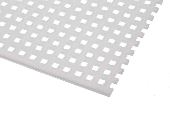 RS PRO White Plastic Sheet, 500mm x 500mm x 2mm