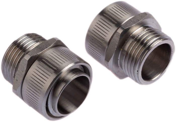 Kopex Straight, Conduit Fitting, 20mm Nominal Size, M20, 316 Stainless Steel, Metallic IP40 rating
