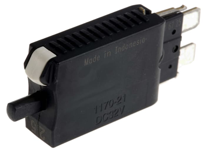 ETA Thermal Circuit Breaker - 1170 Single Pole 28V dc Voltage Rating, 25A Current Rating