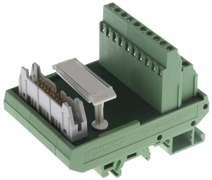 Module d'interface HE10 20 Contacts, Mâle, Montage sur Rail DIN