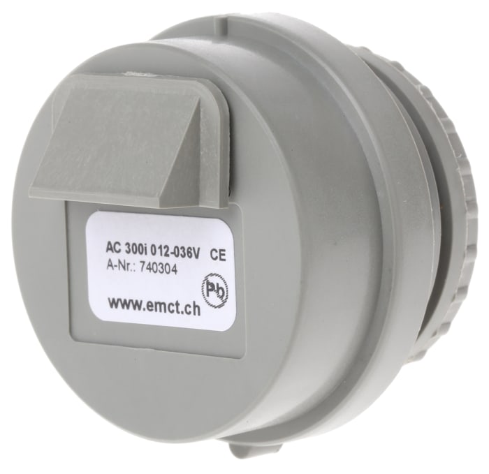 EMCT 92dB Panel Mount Intermittent Internal Piezo Buzzer, 40 x 28.5mm, 12V ac/dc Min, 36V ac/dc Max