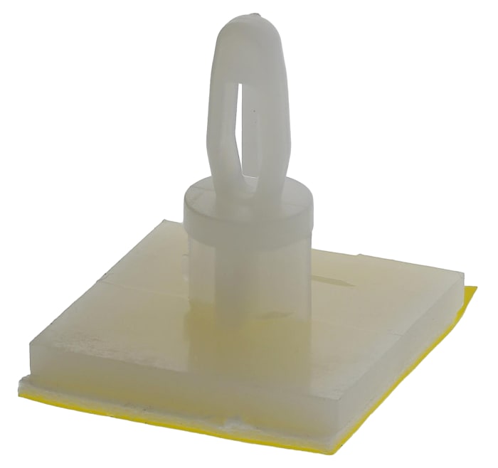 LCBSB-6-01A-RT, 9.5mm High Nylon PCB Support for 4mm PCB Hole, 17.8 x 17.8mm Base