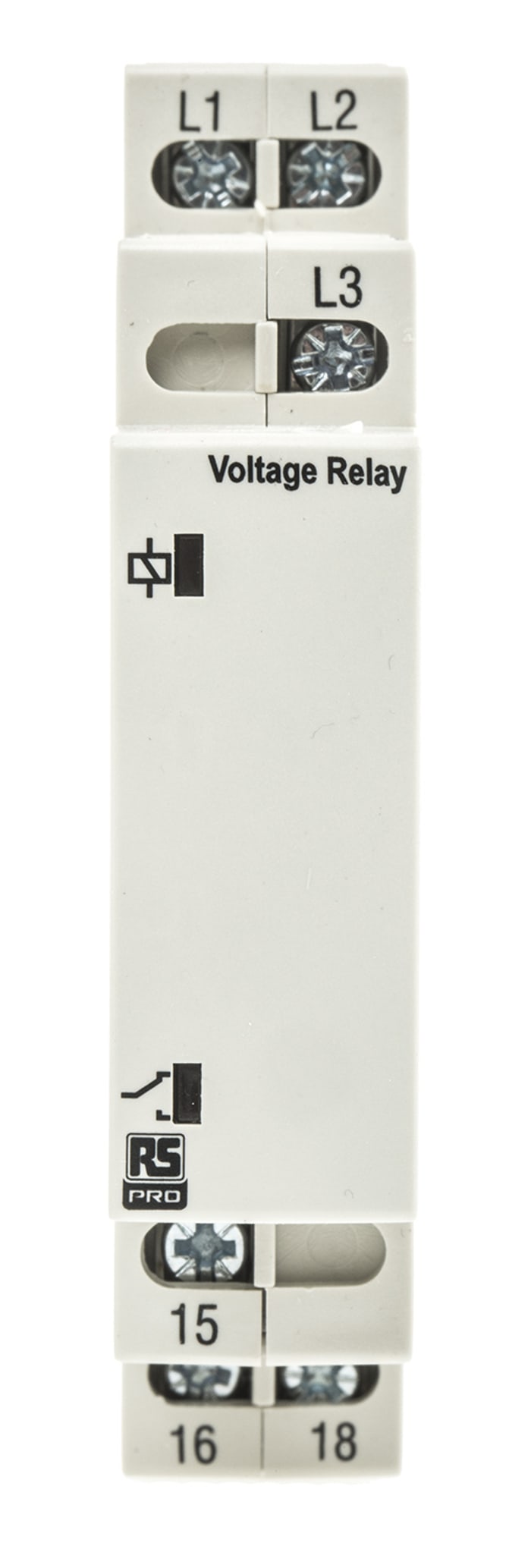 RS PRO Phase, Voltage Monitoring Relay, 3 Phase, SPDT, Maximum of 280 V, DIN Rail