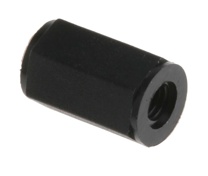 Essentra Threaded Standoff, M3 Thread, 10mm Body, Nylon, Female/Female