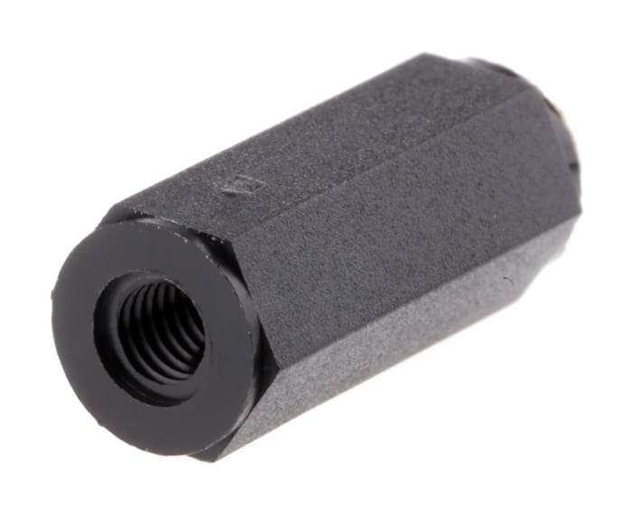 Essentra Threaded Standoff, M3 Thread, 15mm Body, Nylon, Female/Female