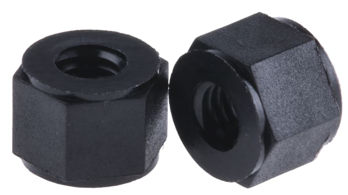 Essentra Threaded Standoff, M4 Thread, 6mm Body, Nylon, Female/Female