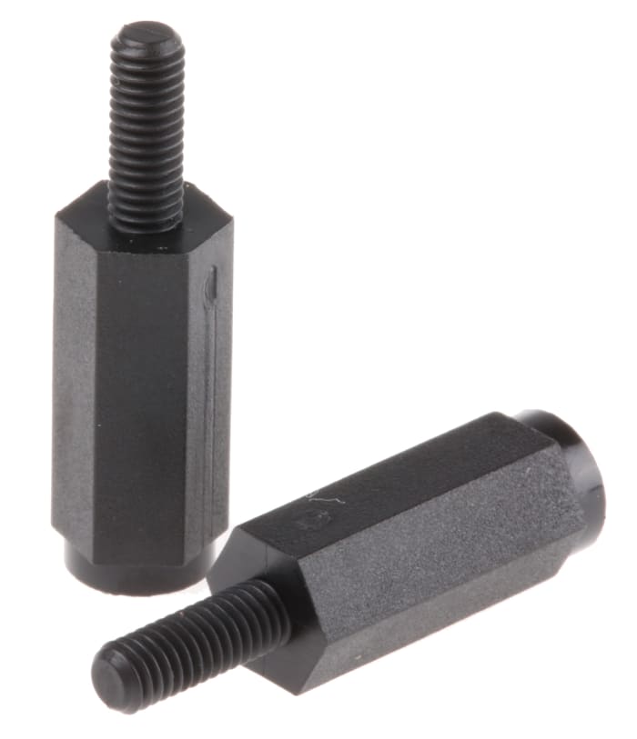 Essentra Standoff, M3 Thread, 15mm Body, Nylon, Male/Female