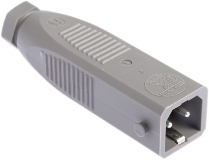 Hirschmann, ST IP54 Grey Cable Mount 2P + E Heavy Duty Power Connector Plug, Rated At 16A, 250 V