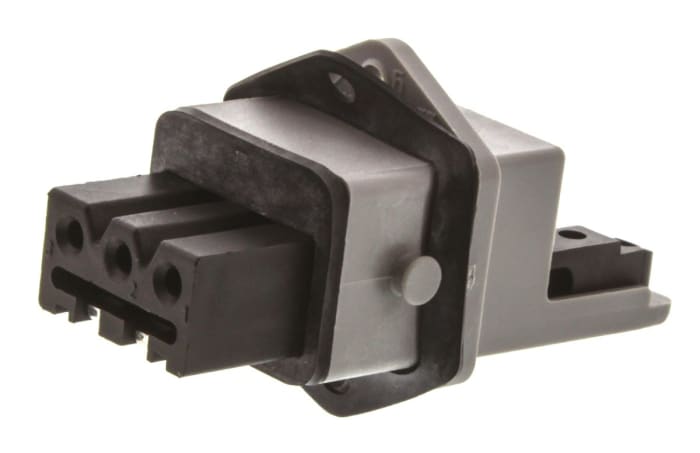 Hirschmann, ST IP54 Black, Grey Panel Mount 3P + E Industrial Power Socket, Rated At 16A, 250 V, 400 V