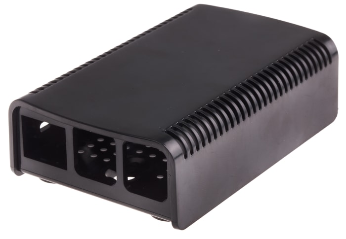 DesignSpark Case for use with Raspberry Pi 2B, Raspberry Pi 3B, Raspberry Pi B+ in Black