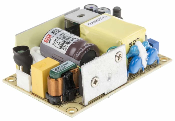 MEAN WELL Switching Power Supply, EPS-45S-24, 24V dc, 1.9A, 45.6W, 1 Output, 127 → 370 V dc, 90 → 264 V