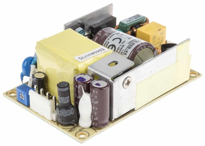 MEAN WELL Switching Power Supply, EPS-65S-48, 48V dc, 1.36A, 65W, 1 Output, 127 → 370 V dc, 90 → 264 V ac