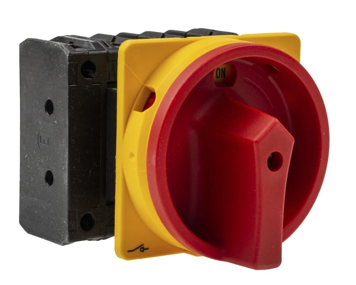 Eaton 3P+N Pole Panel Mount Isolator Switch - 100A Maximum Current, 50kW Power Rating, IP65