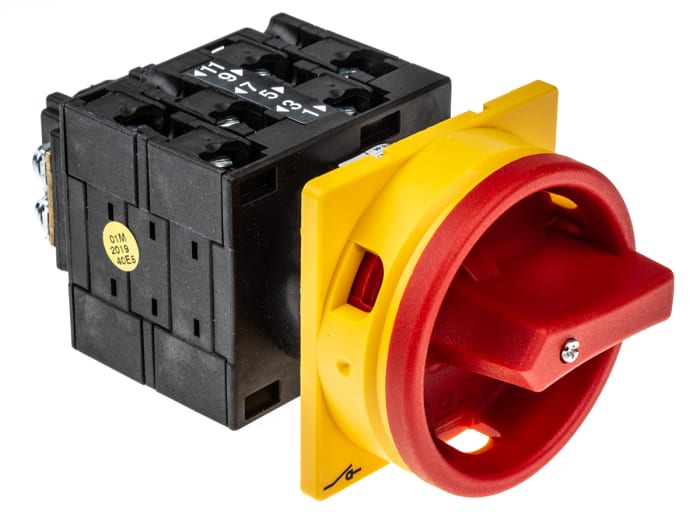Eaton 6P Pole Panel Mount Isolator Switch - 32A Maximum Current, 13kW Power Rating, IP65