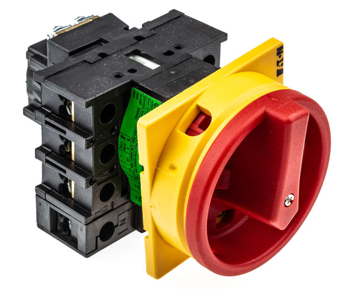 Eaton 3P+N Pole Panel Mount Isolator Switch - 32A Maximum Current, 15kW Power Rating, IP65