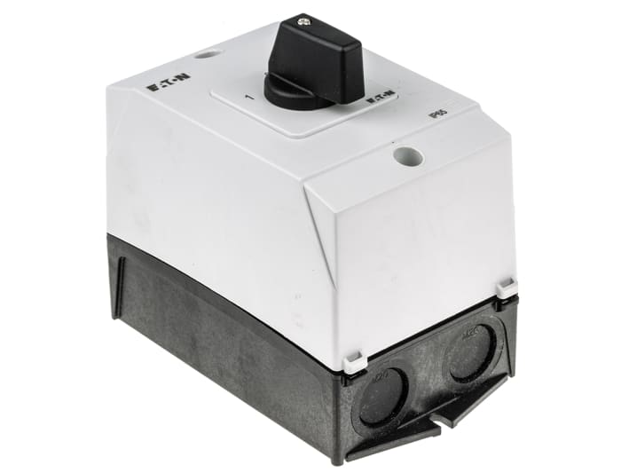 Eaton 3P Pole Surface Mount Isolator Switch - 20A Maximum Current, 6.5kW Power Rating, IP65