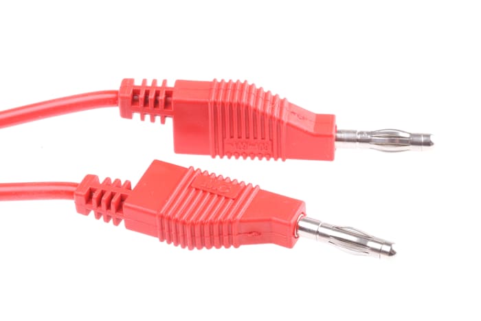 Staubli, 15A, 30 V ac, 60V dc, Red, 2m Lead Length