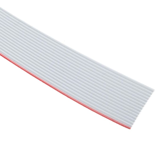 3M 3365 Series Flat Ribbon Cable, 16-Way, 1.27mm Pitch, 30m Length