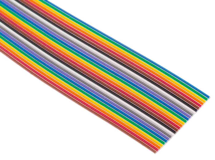 3M 3302 Series Flat Ribbon Cable, 26-Way, 1.27mm Pitch, 30m Length