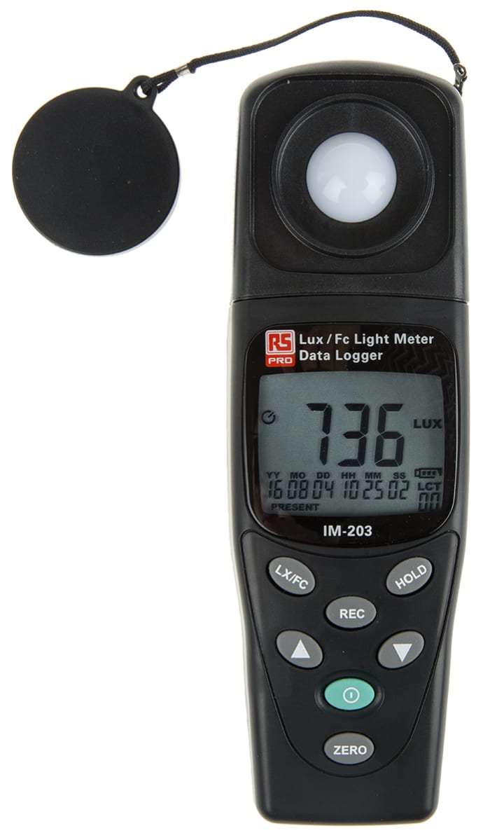 RS PRO | RS PRO Light Meter, 20lx to 200000lx, ±3 % | 106-5312 | RS Components