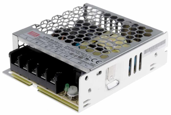 MEAN WELL Switching Power Supply, LRS-35-12RS, 12V dc, 3A, 36W, 1 Output, 120 → 373 V dc, 85 → 264 V ac