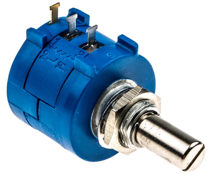 Potentiomètre Rotatif Bourns 3590, 10kΩ max, 10 tours , Ø axe 6,35 mm, Montage panneau