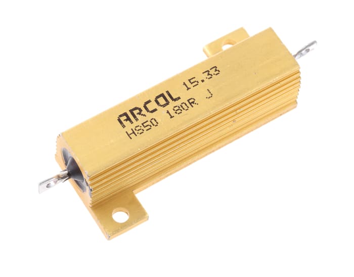 Résistance à montage sur châssis Bobinée, 180Ω 50W ±5%