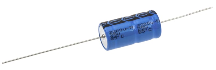 Vishay 2200μF Aluminium Electrolytic Capacitor 25V dc, Axial, Through Hole - MAL202116222E3