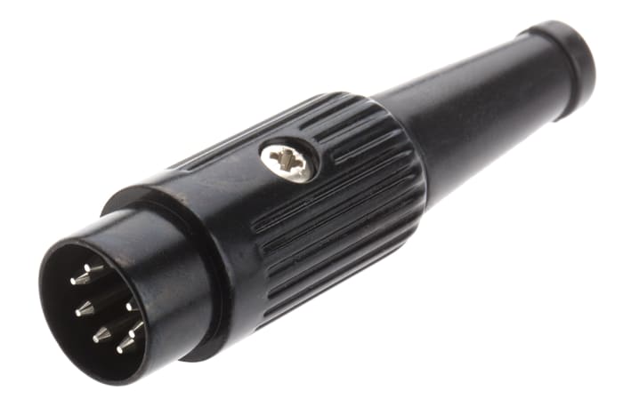 RS PRO 7 Pole Din Plug, DIN 41524, DIN 45322, DIN 45326, DIN 45327, DIN 45329, 2A, 34 V ac/dc, Male, Cable Mount
