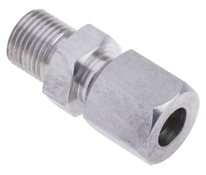 RS PRO 1/8 BSP Compression Fitting for Use with Thermocouple or PRT Probe, 1/4in Probe, RoHS Compliant Standard