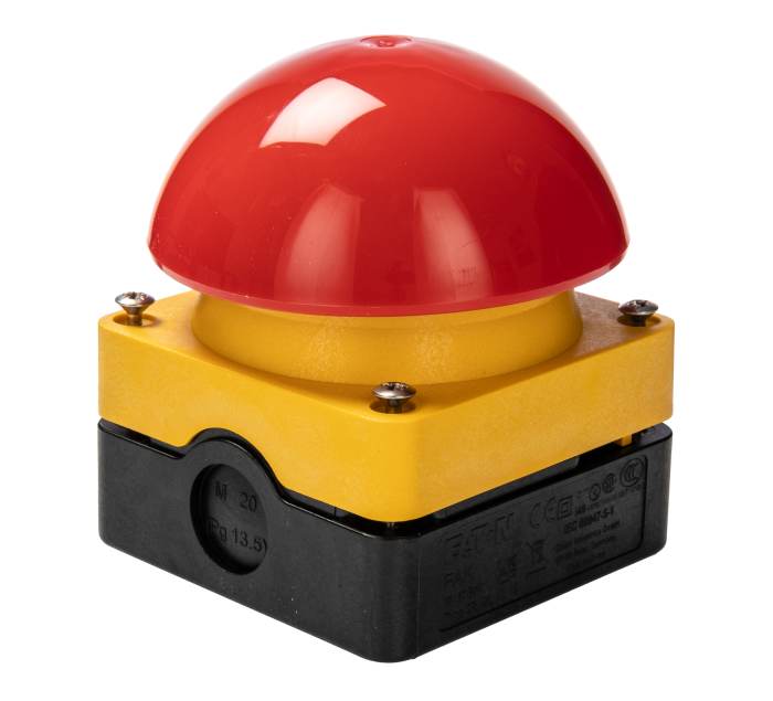 Eaton FAK Series Maintained Push Button Complete Unit, Surface Mount, SPST, IP67, IP69K