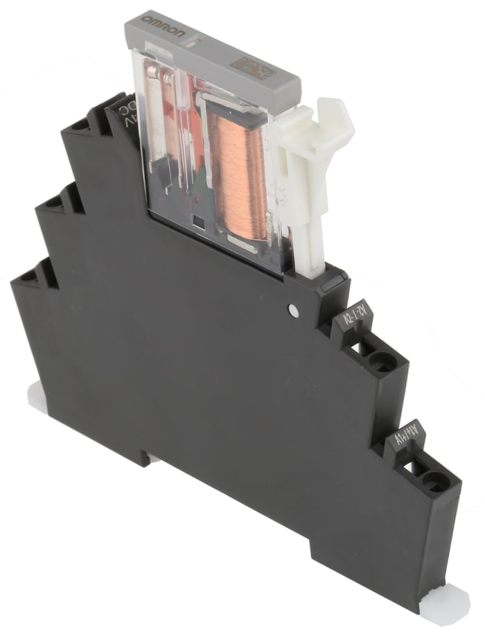 Omron DIN Rail Power Relay, 24V dc Coil, 6A Switching Current, SPDT