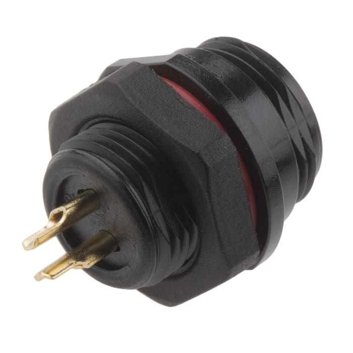 RS PRO Connector, 2 Contacts, Panel Mount, Socket, Male, IP68