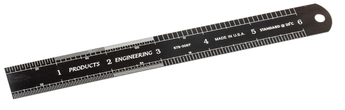 RS PRO 150mm Steel Ruler