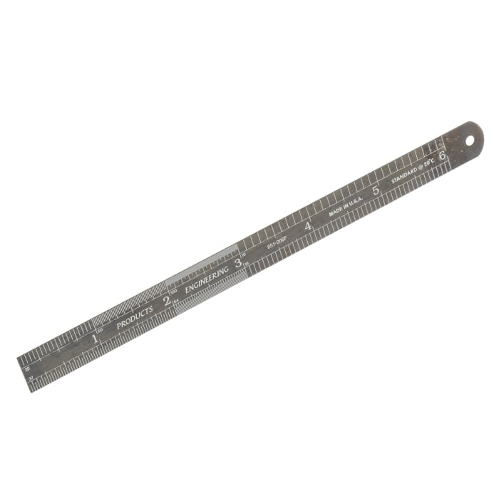 RS PRO 150mm Steel Imperial, Metric Ruler