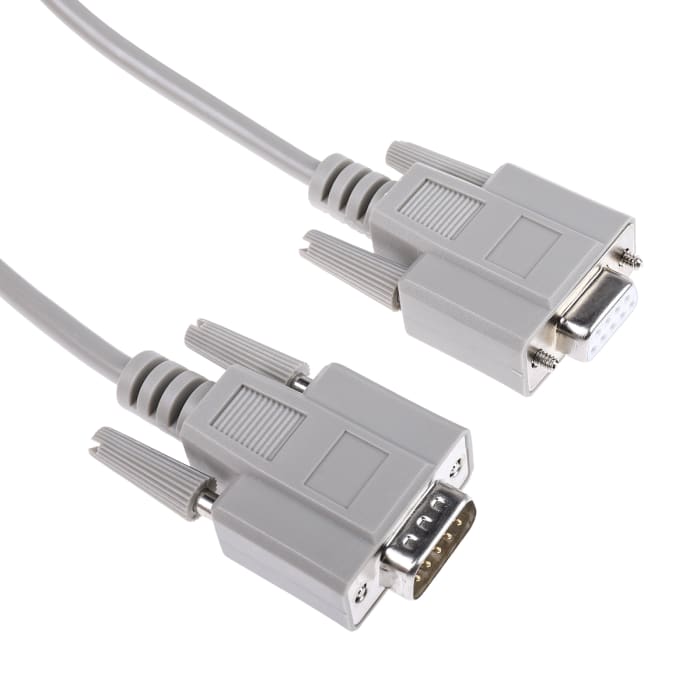 Phoenix Contact Male 9 Pin D-sub to Female 9 Pin D-sub Serial Cable, 5m PVC, VS-09-DSUB-20-LI-5.0 Series