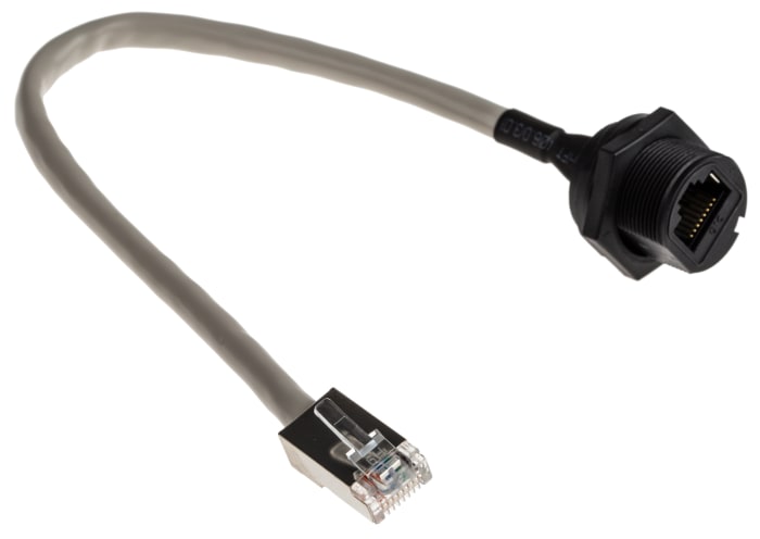 RS PRO | RS PRO, 200mm Cat5e, Grey RJ45 to Male RJ45 Female, STP ...